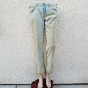 Theyskens' Theory Dirty Wash Boyfriend Jeans